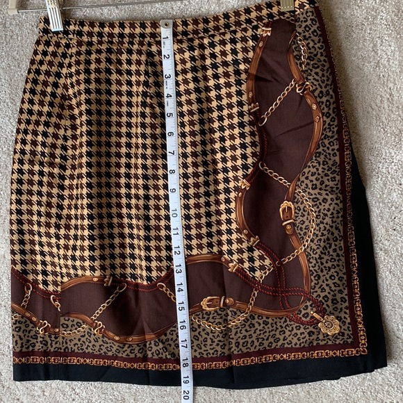 Vintage Talbots silk wrap skirt - Picture 4 of 5